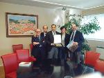 Il Presidente Lacorazza e il consigliere Pace ricevono la...