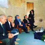 &copy; 2013 - 22.5.2016_Lagopesole, cerimonia apertura museo emigrazione_Mollica, Benedetto, Scaglione, Summa_1