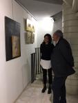 11.4.2017_Mollica visita la mostra dell'artista Maria...