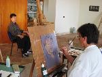 © 2013 - 18 _ Artista intenta nel ritratto