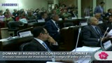 DOMANI SI RIUNISCE IL CONSIGLIO REGIONALE