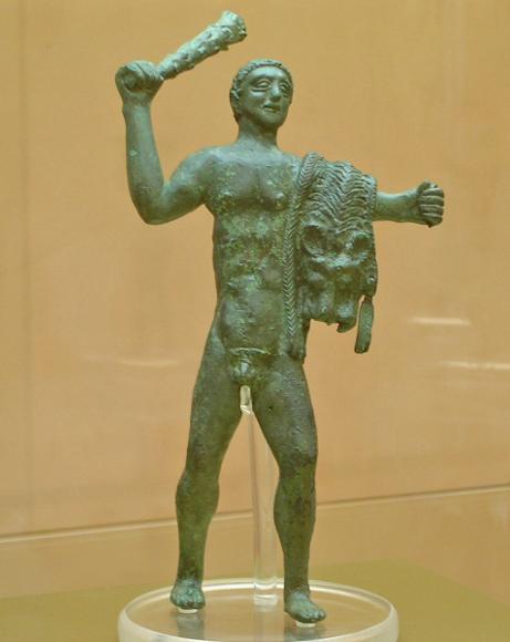 Eracle statuetta in bronzo IV sec a. C. ritrovata ad Acerenza